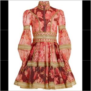 ZIMMERMANN NEW CONCERT SPLICED TRIM DRESS size 1 AUS - sold out everywhere